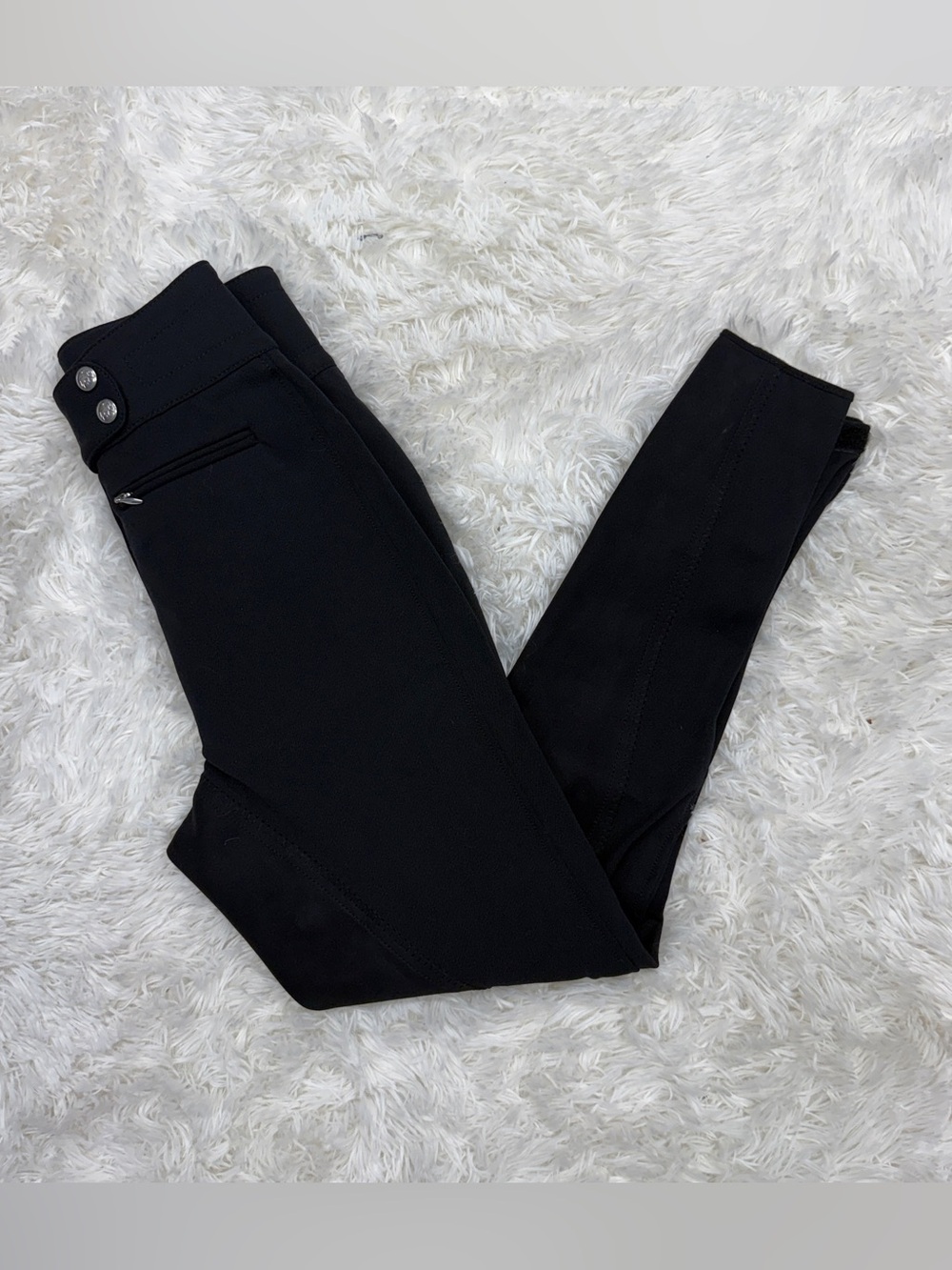 Women’s Size 24R Black Pikeur Full Seat Horseback Riding Breeches. Good Conditio